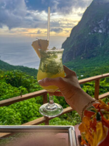 Mango Mojito virgin drink to order at a resort