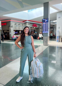 First time flying boarding gate view