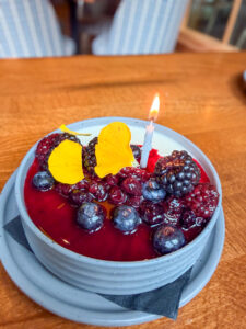 heirloom room gatlinburg dinner berry panna cotta 