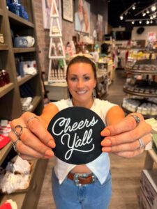Paula Deen in downtown Gatlinburg — shopping is one of the most popular things to do in Gatlinburg