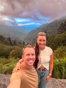 Sunset at Ben Morton Overlook in the Smoky Mountains