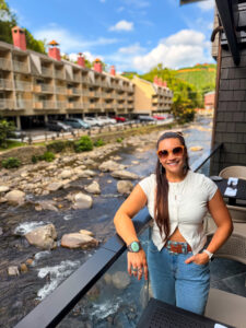 River view at Heirloom Room in Gatlinburg