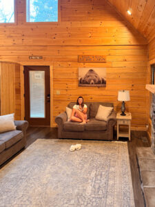 Sevierville cabin rental with wrap-around porch