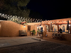 Farm and Table Albuquerque patio at sunset
