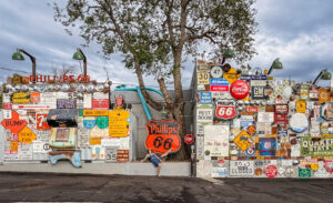Green chile cheeseburger at 66 Diner Route 66 Albuquerque