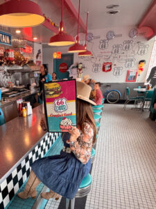 Route 66 neon at 66 Diner at night — best things to do in Albuquerque