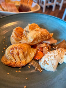 Campo at Los Poblanos fine dining restaurant in Albuquerque pierogi