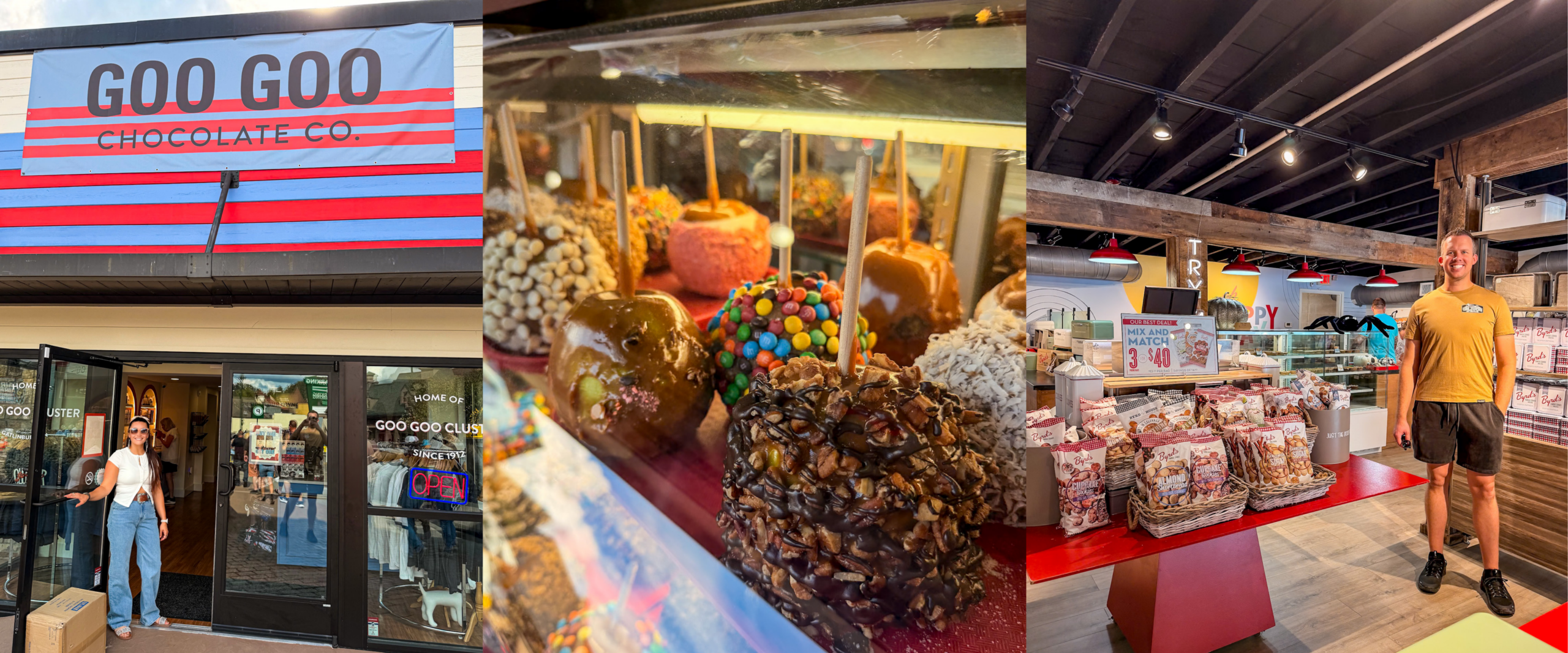 top places to eat in Gatlinburg – goo goo clusters custom candy