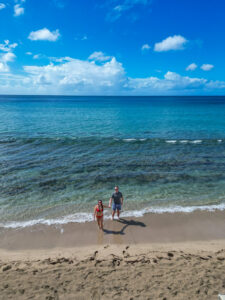 White House Bay St Kitts rugged rocky shoreline