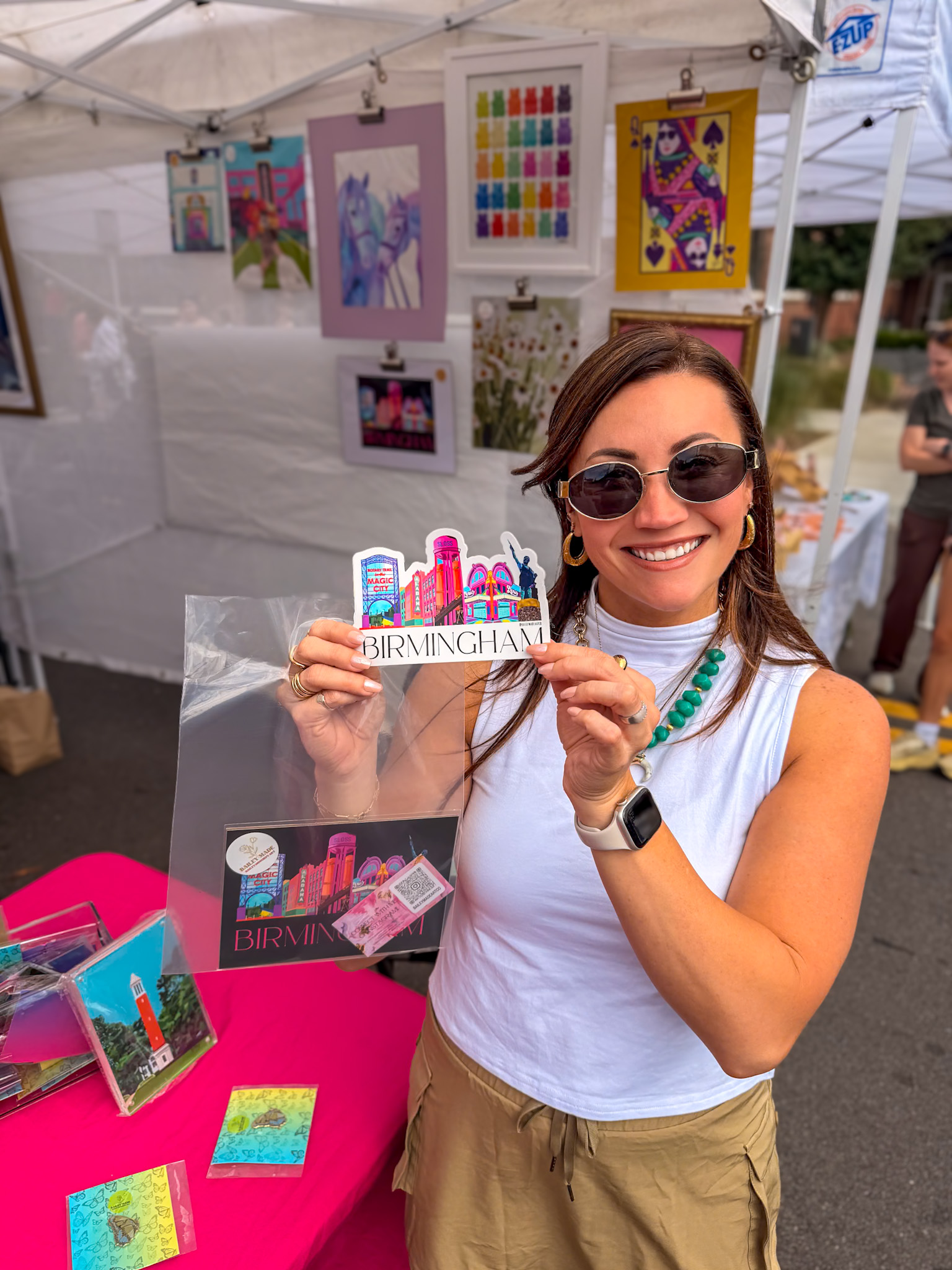 Colorful art at Pepper Place Farmers Market Birmingham