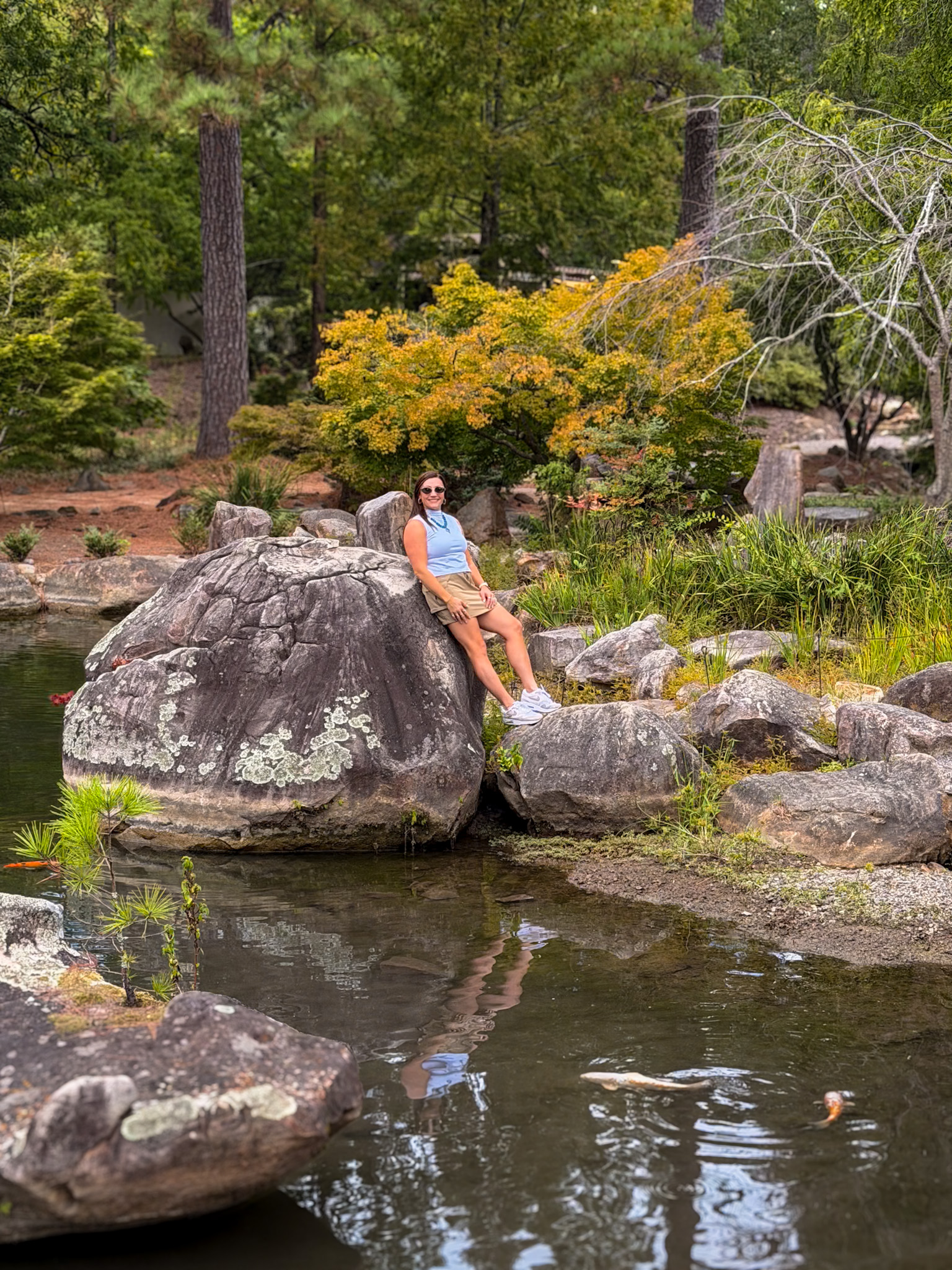 Birmingham Botanical Gardens koi pond – free things to do in Birmingham