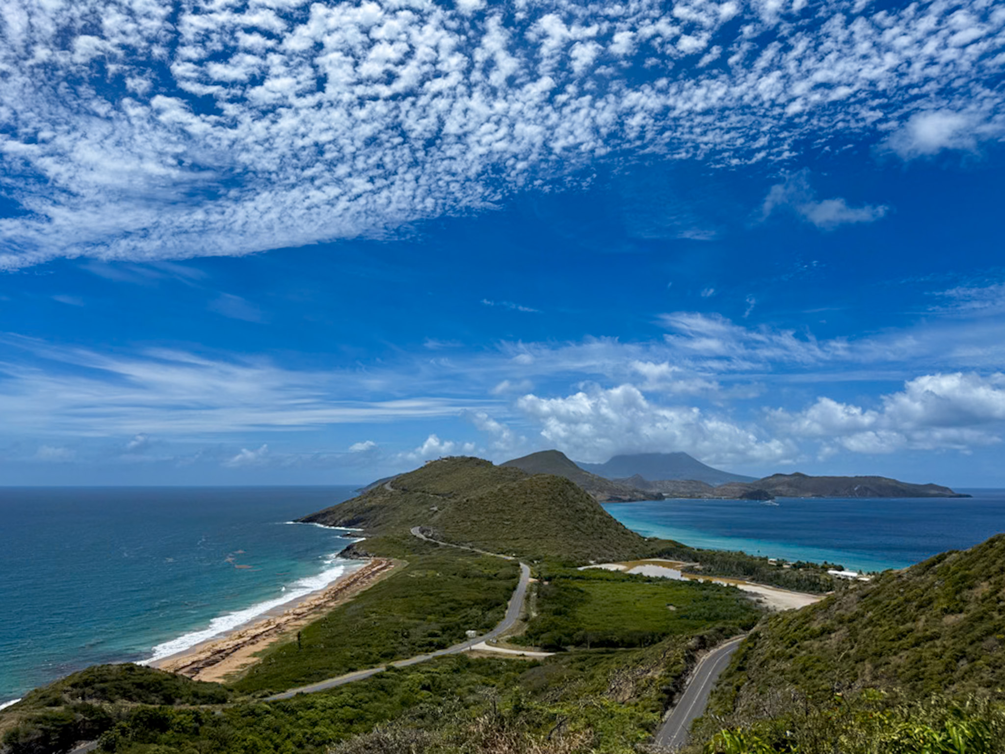 best views and photo spots in St Kitts from Timothy Hill Overlook