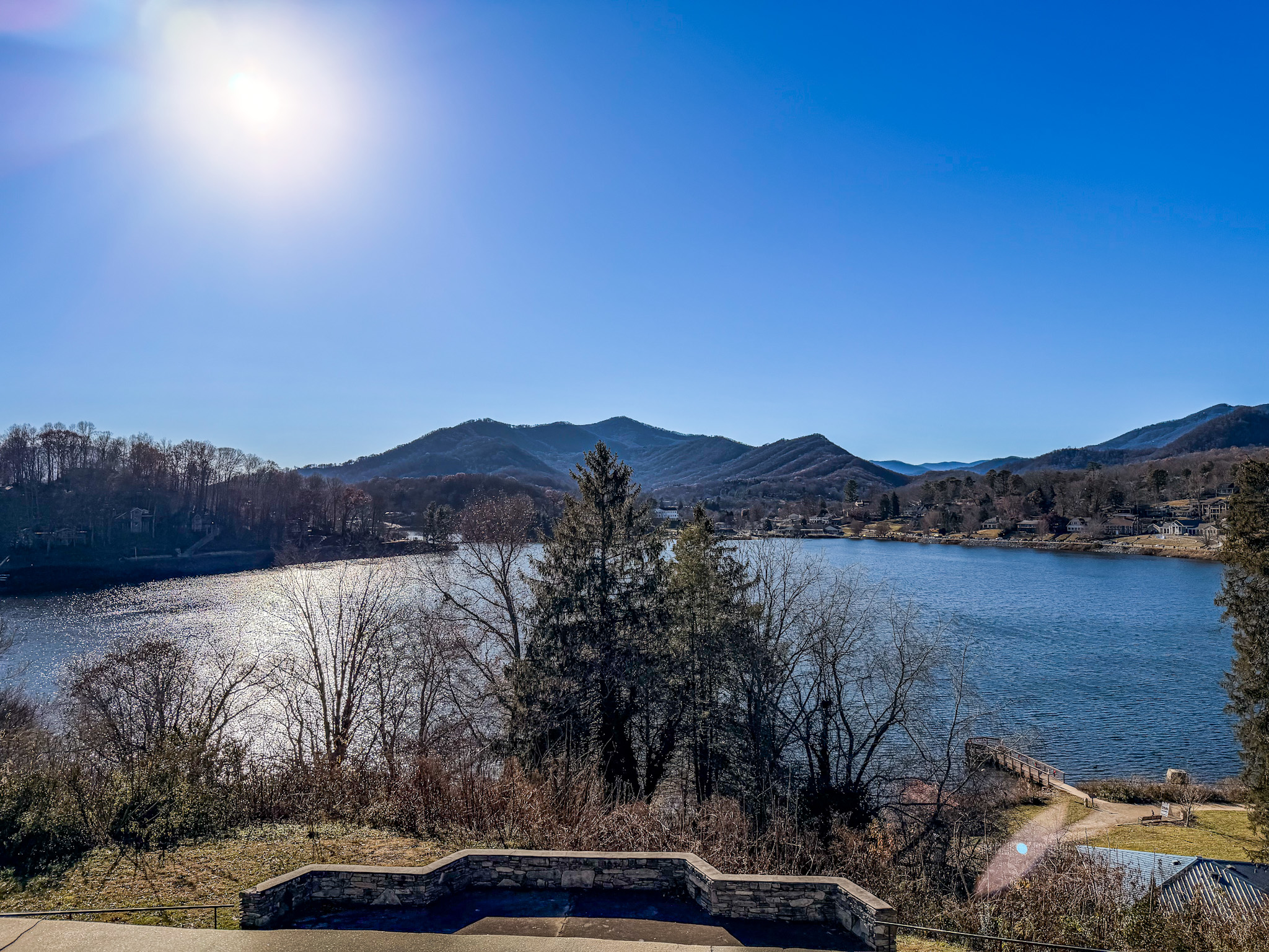 Lake Junaluska Guide mountains reflecting on lake