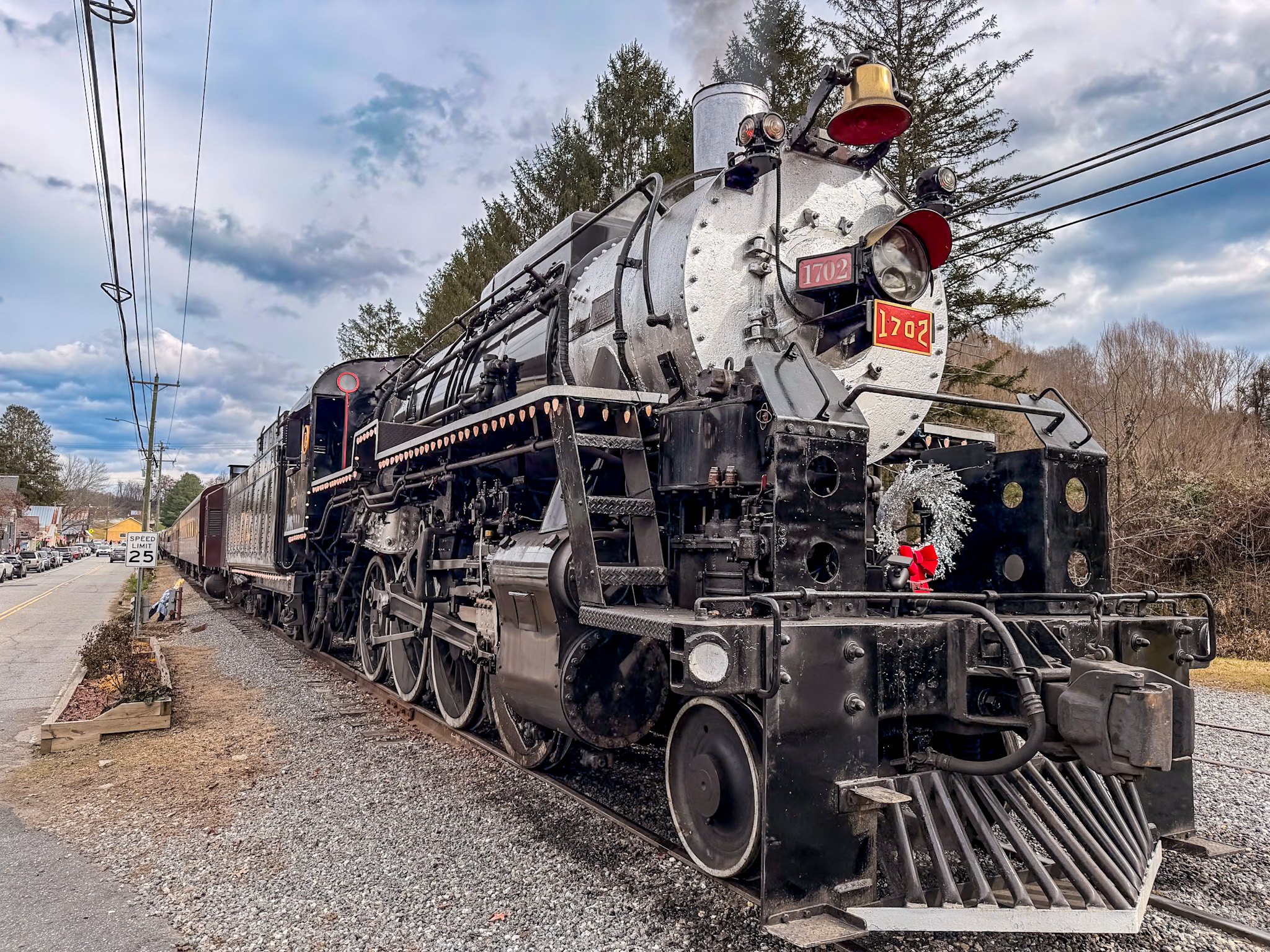 Great Smoky Mountains Railroad train ride during a weekend in Bryson City and Dillsboro