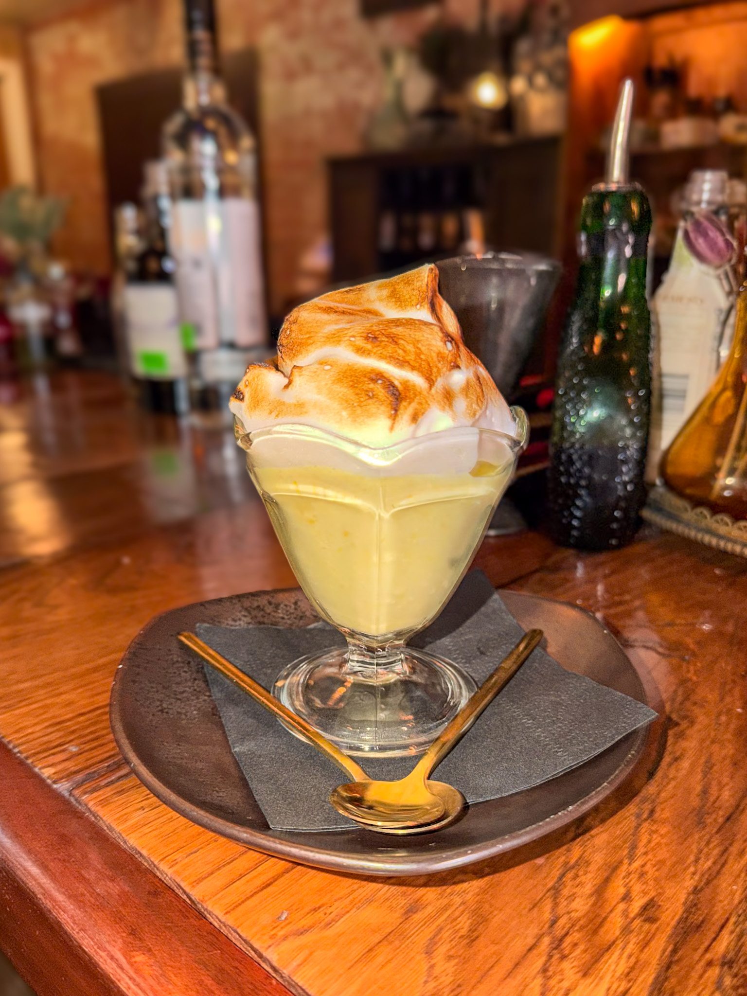 Lemon Meringue dessert at Ilda in Sylva NC