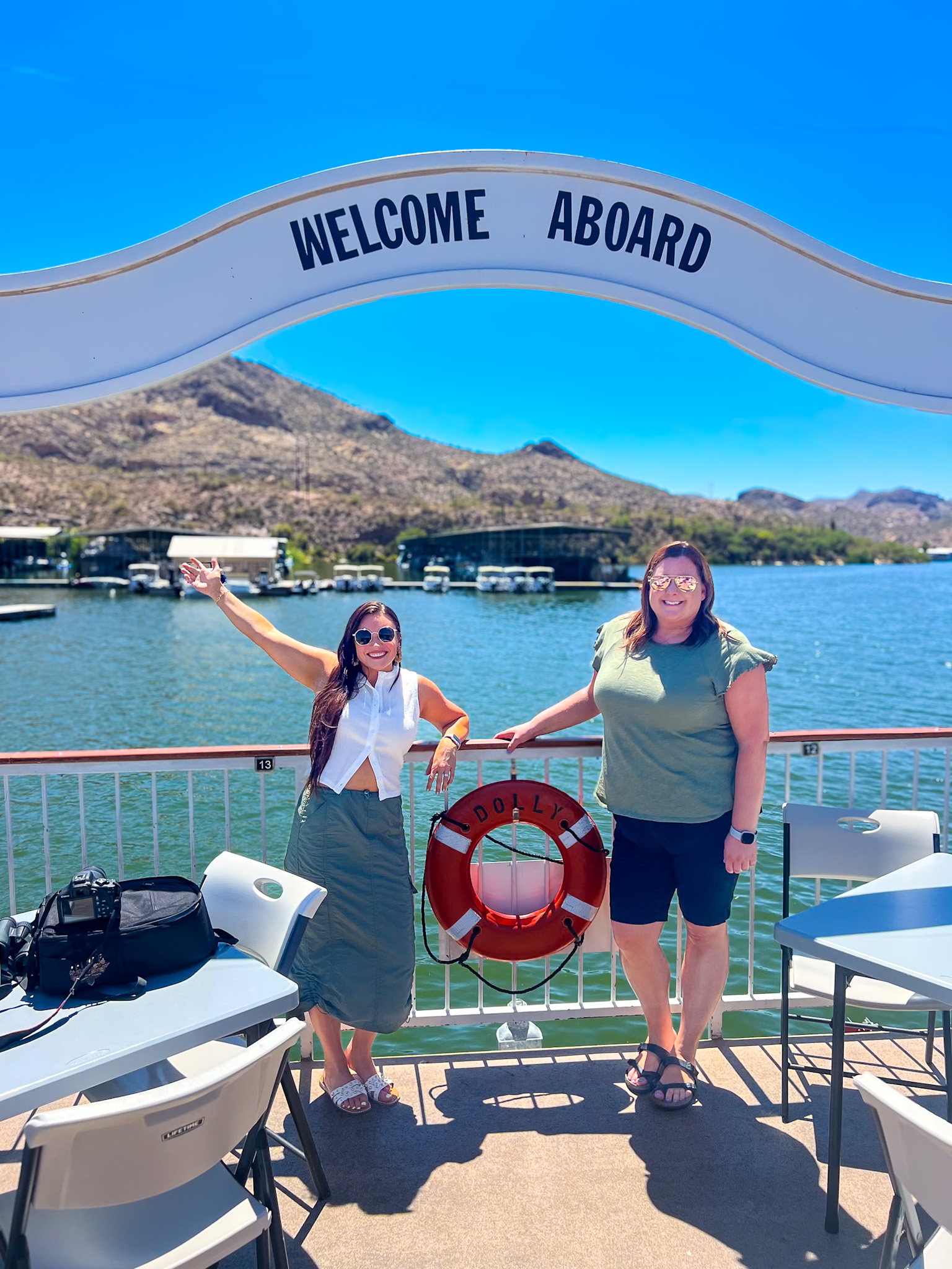 Canyon Lake Dolly Steamboat Cruise passengers on deck