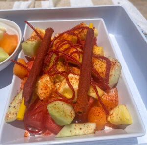Tucson dessert guide fruit cups with chamoy and Tajín