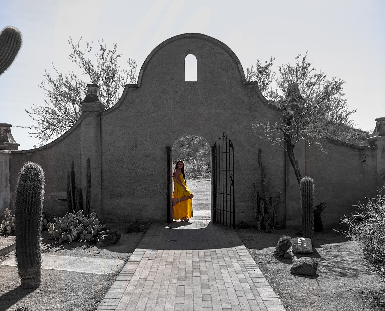 Mission San Xavier del Bac at sunrise – Most Instagrammable Places in Tucson