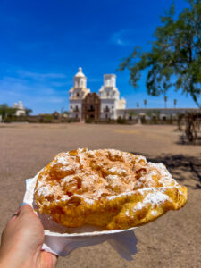 Fry bread at Mission San Xavier del Bac – best breakfast and brunch in Tucson