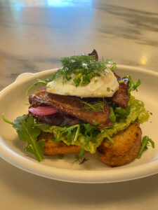 Alabama Biscuit Company brunch spread during a weekend in Birmingham