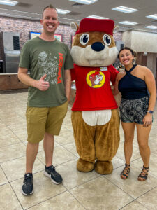 Buc-ee’s convenience store in Leeds Alabama with Beaver Nuggets display