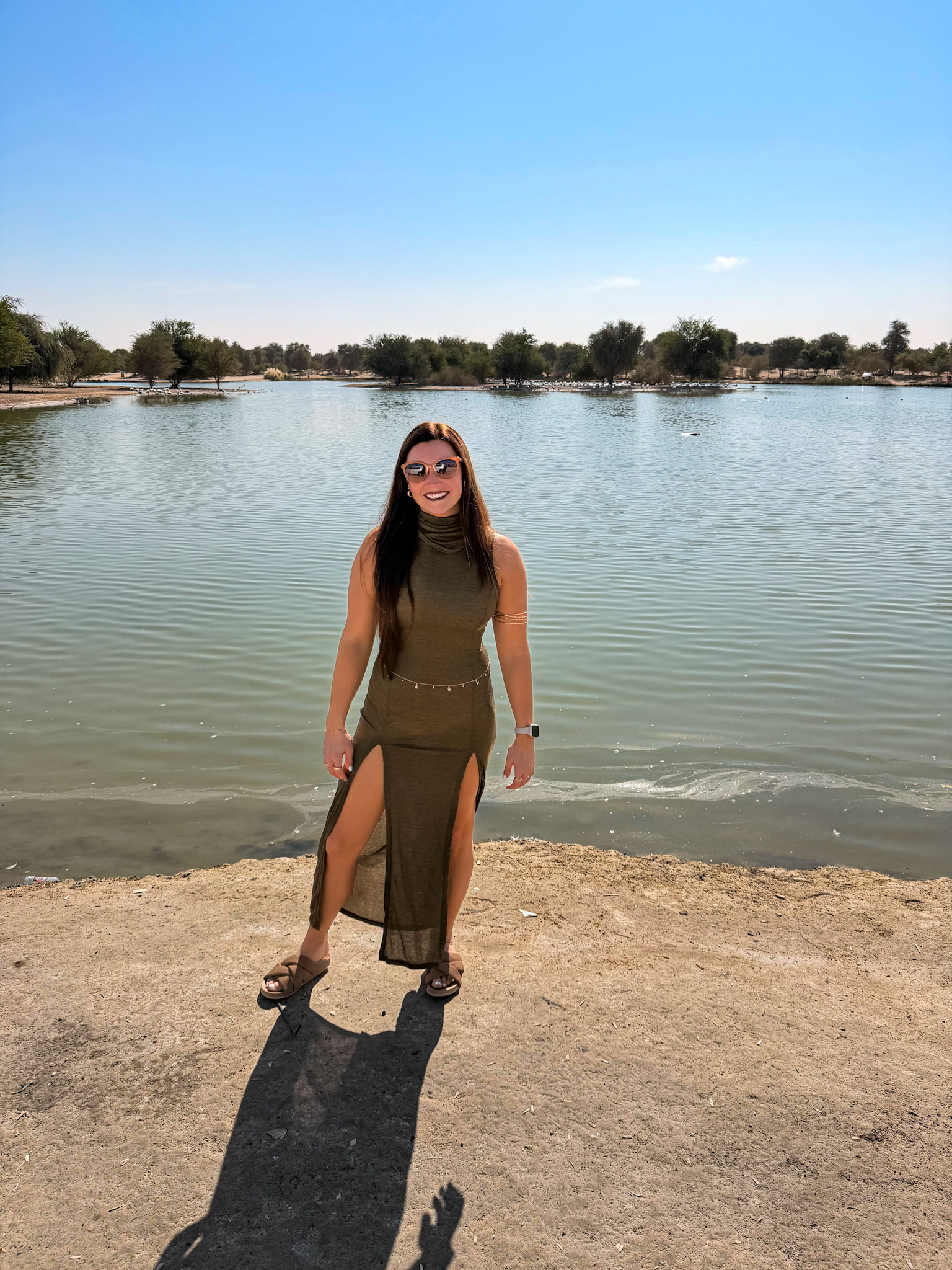 Dubai desert drive photo stop in the dunes love lake