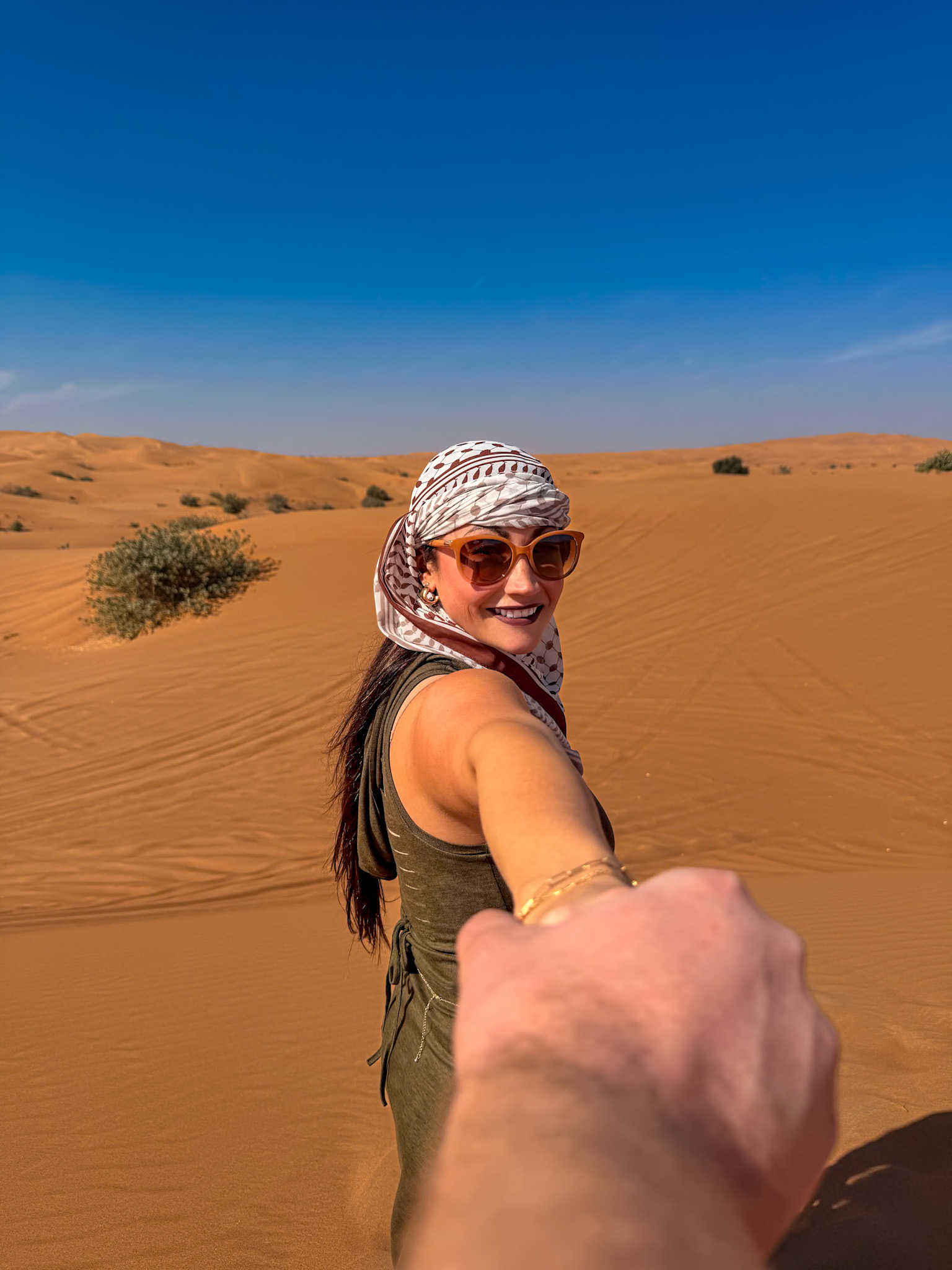 Dubai desert drive tour on a 5 days in Dubai itinerary