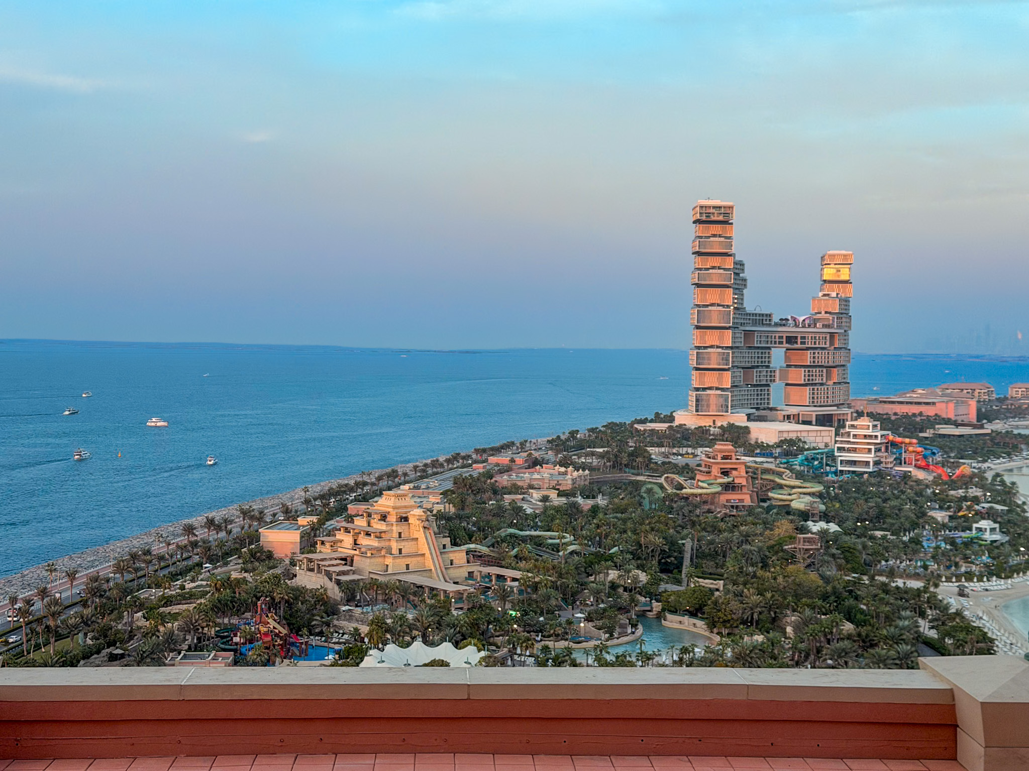 Atlantis The Palm Dubai review balcony view