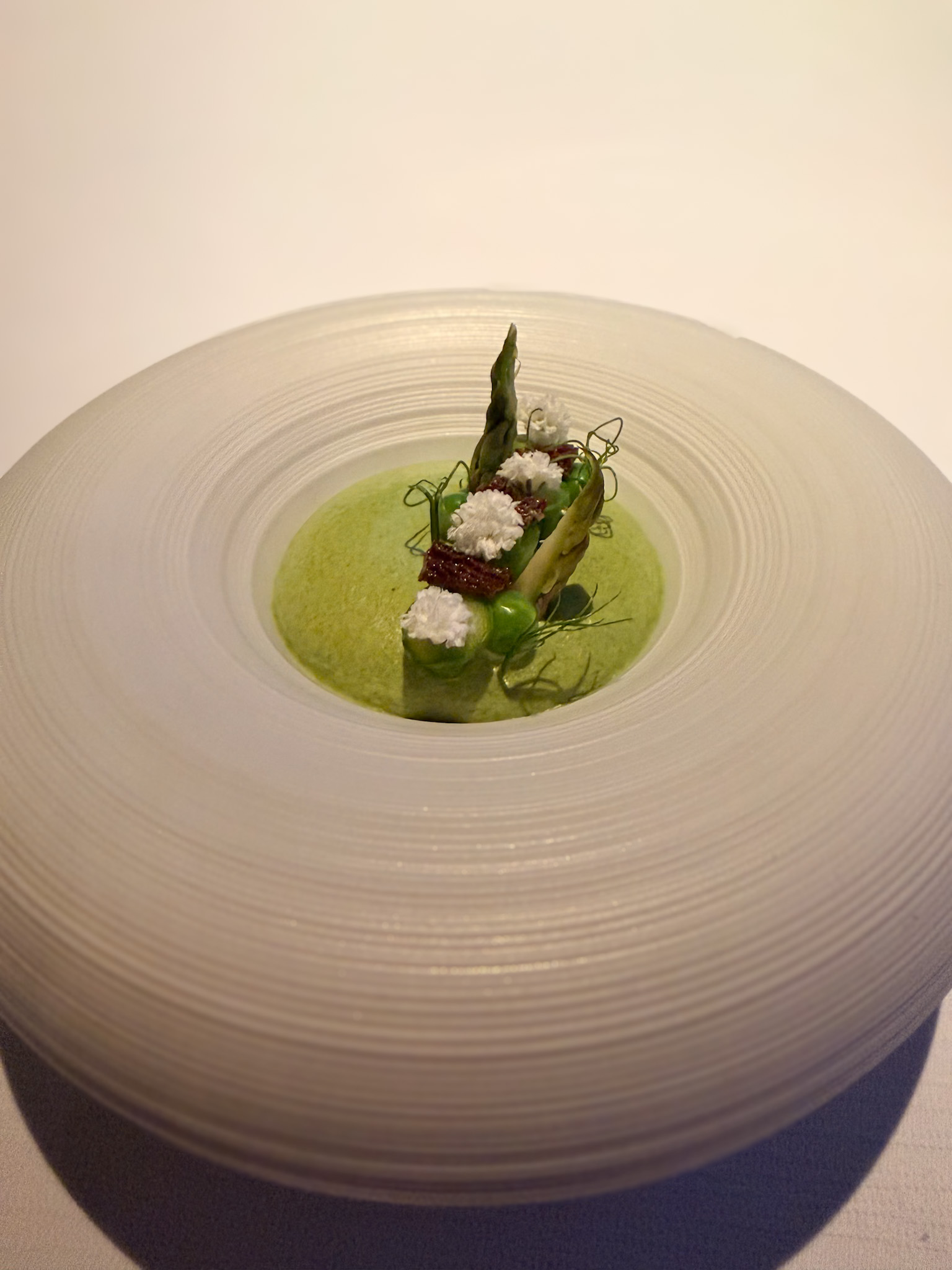Ossiano Dubai review featuring vegetarian tasting menu dishes