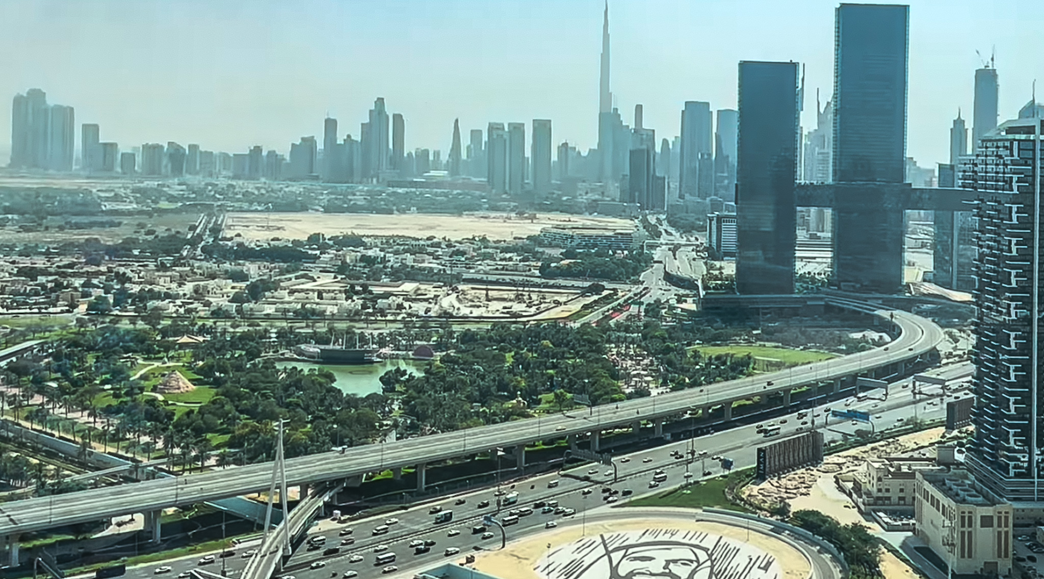 Dubai Frame guide observation deck skyline views