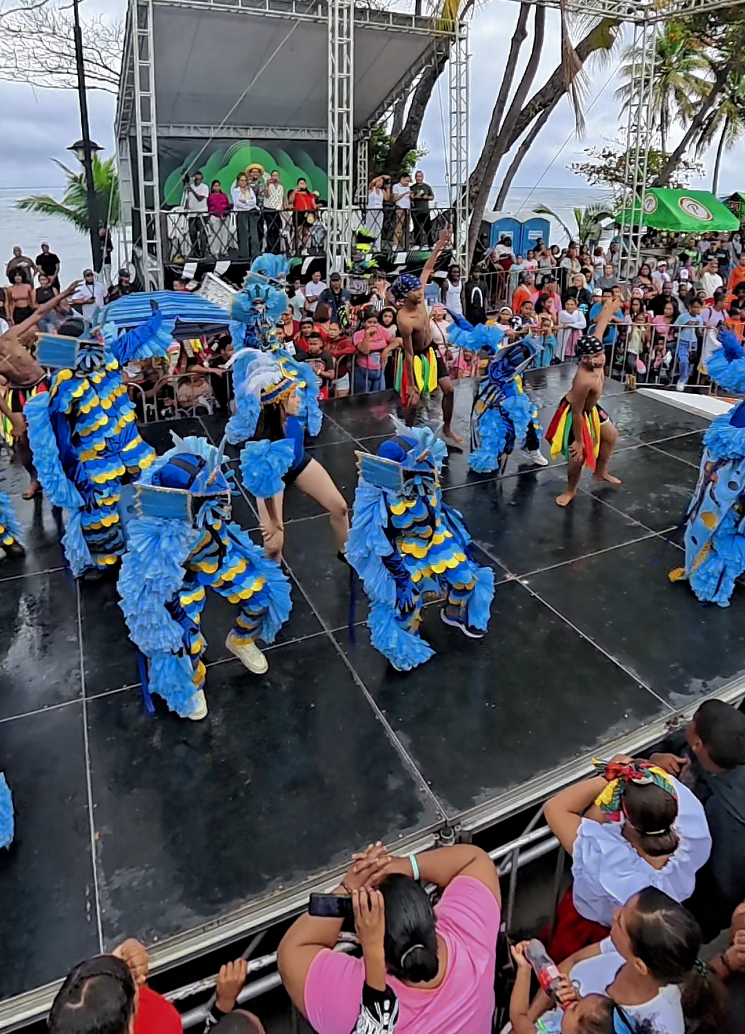 Street performers at La Vega Carnival Dominican Republic