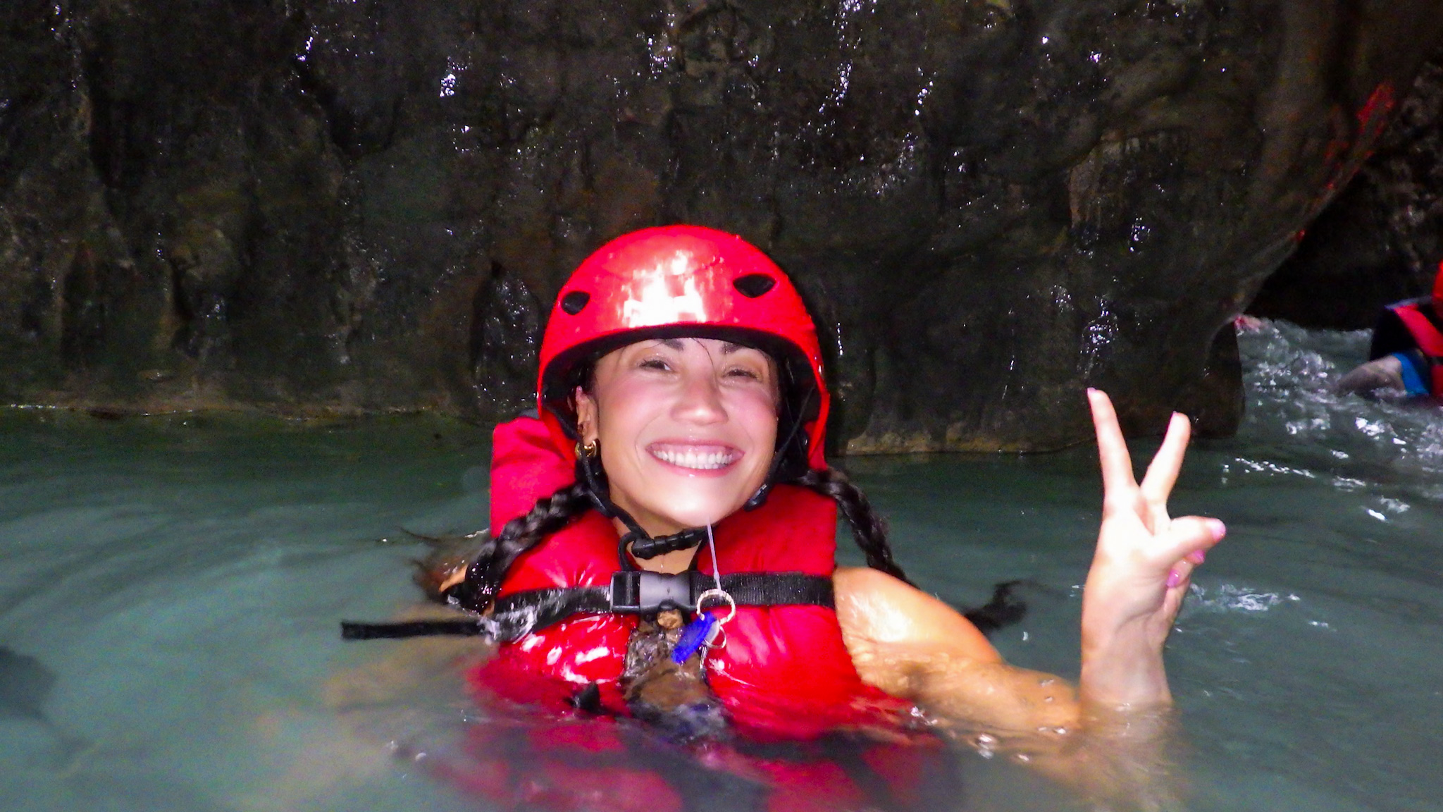 Natural pool at the Waterfalls of Damajagua in Puerto Plata