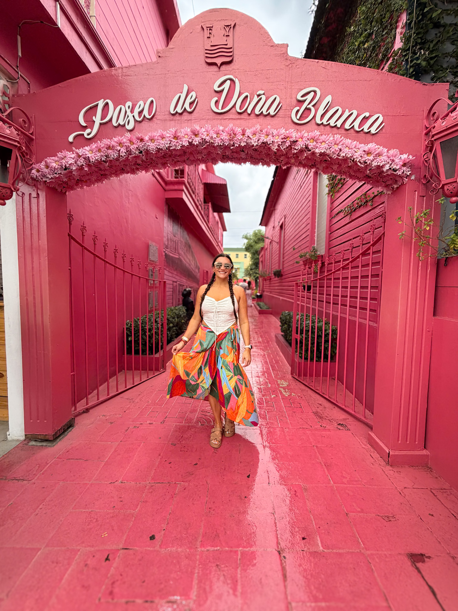 Pink Street Paseo Doña Blanca self guided walking tour Puerto Plata Dominican Republic