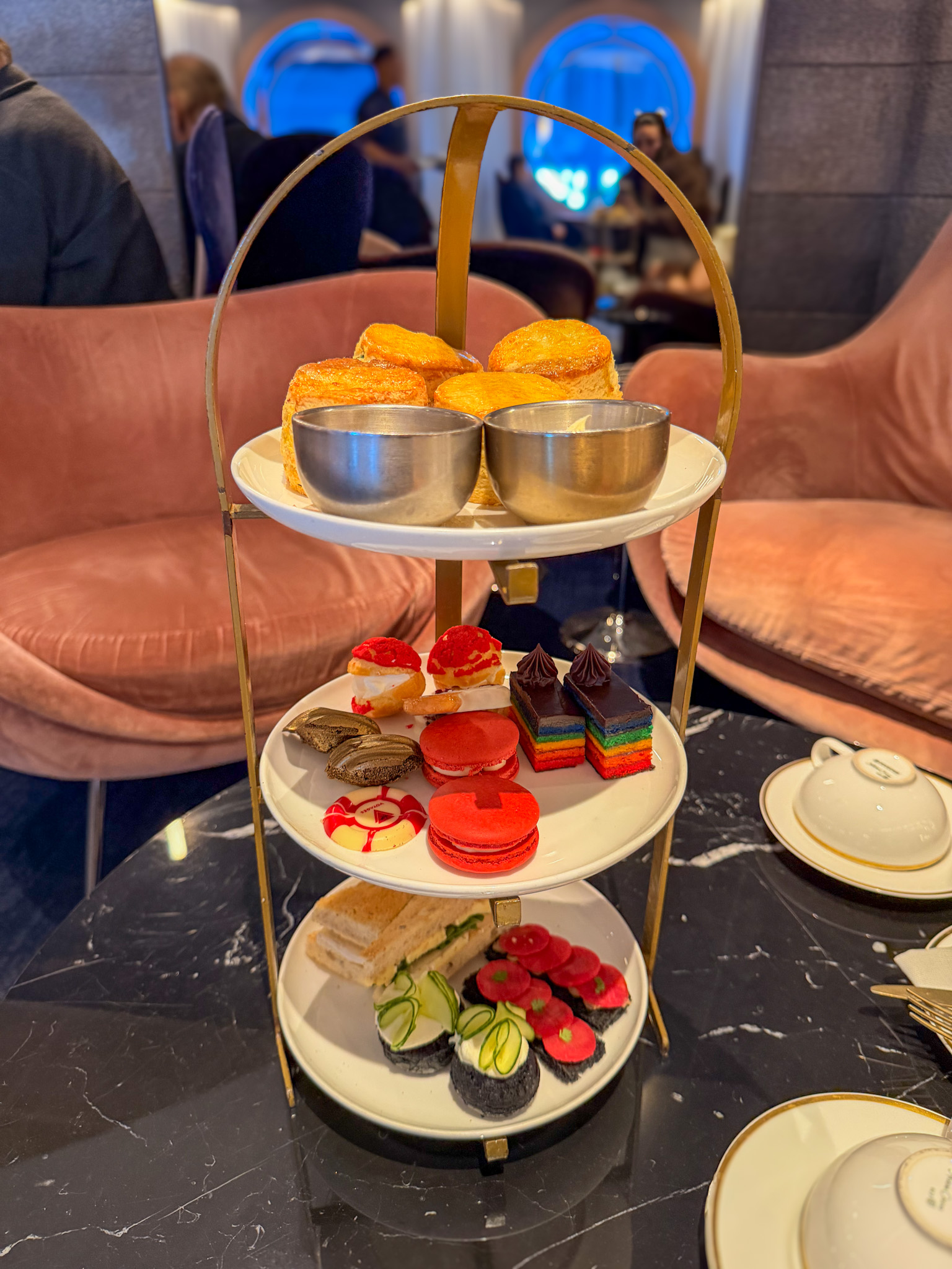 Best Things to Do on Virgin Voyages Afternoon Tea at Sip Lounge