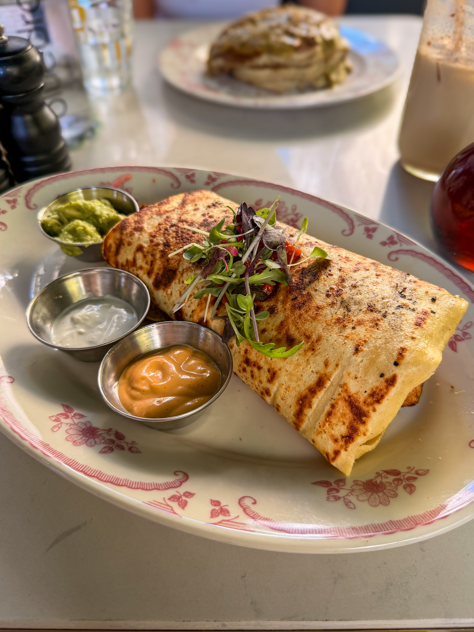 French Breakfast Burrito at Café Bastille Downtown Miami