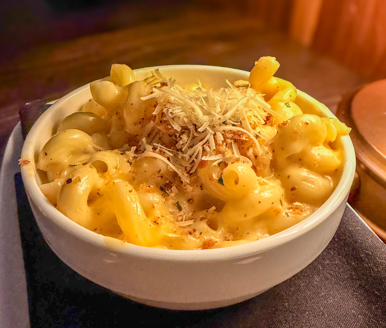 Smoked gouda mac and cheese at Heirloom Restaurant Reston
