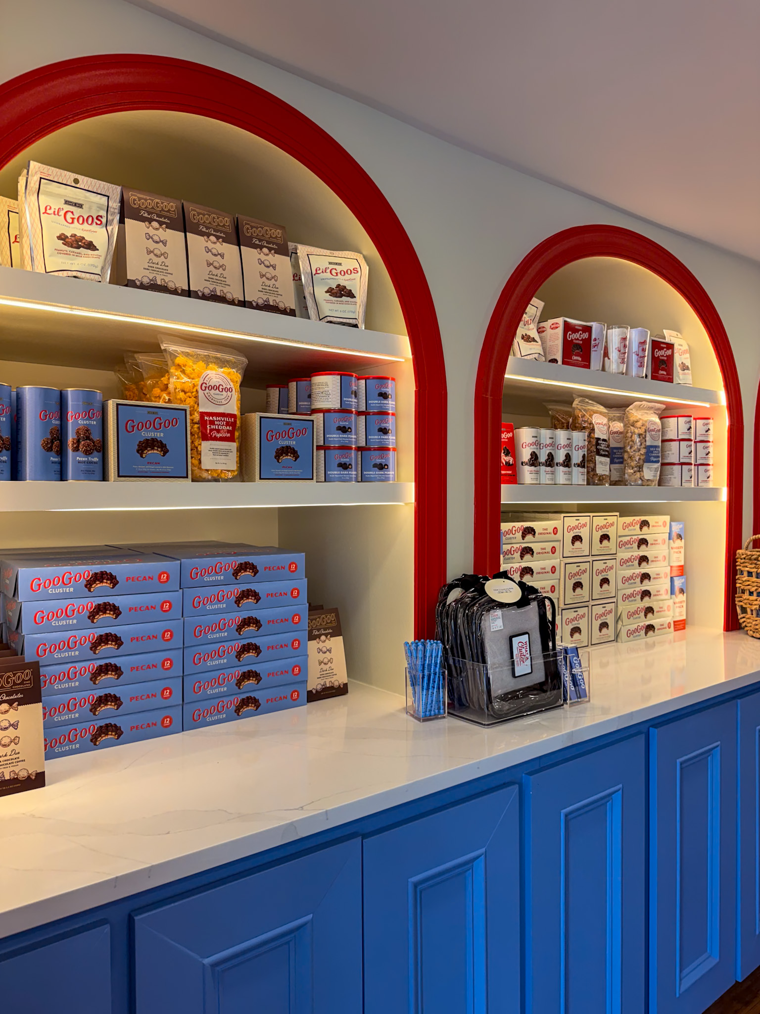 Goo Goo Cluster Gatlinburg custom chocolate being made