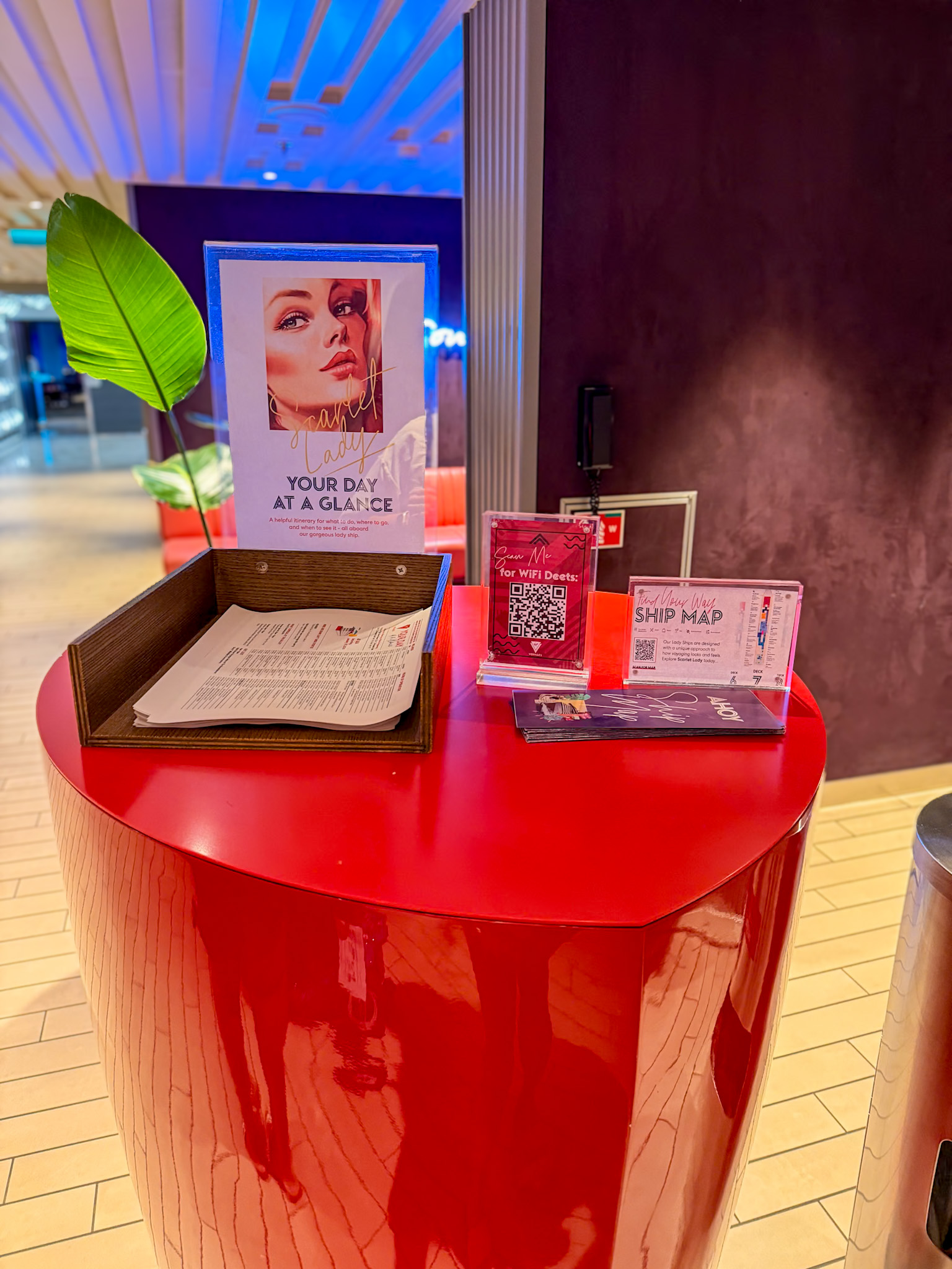 7 random things I’ve discovered on Virgin Voyages Sailor Services ship map