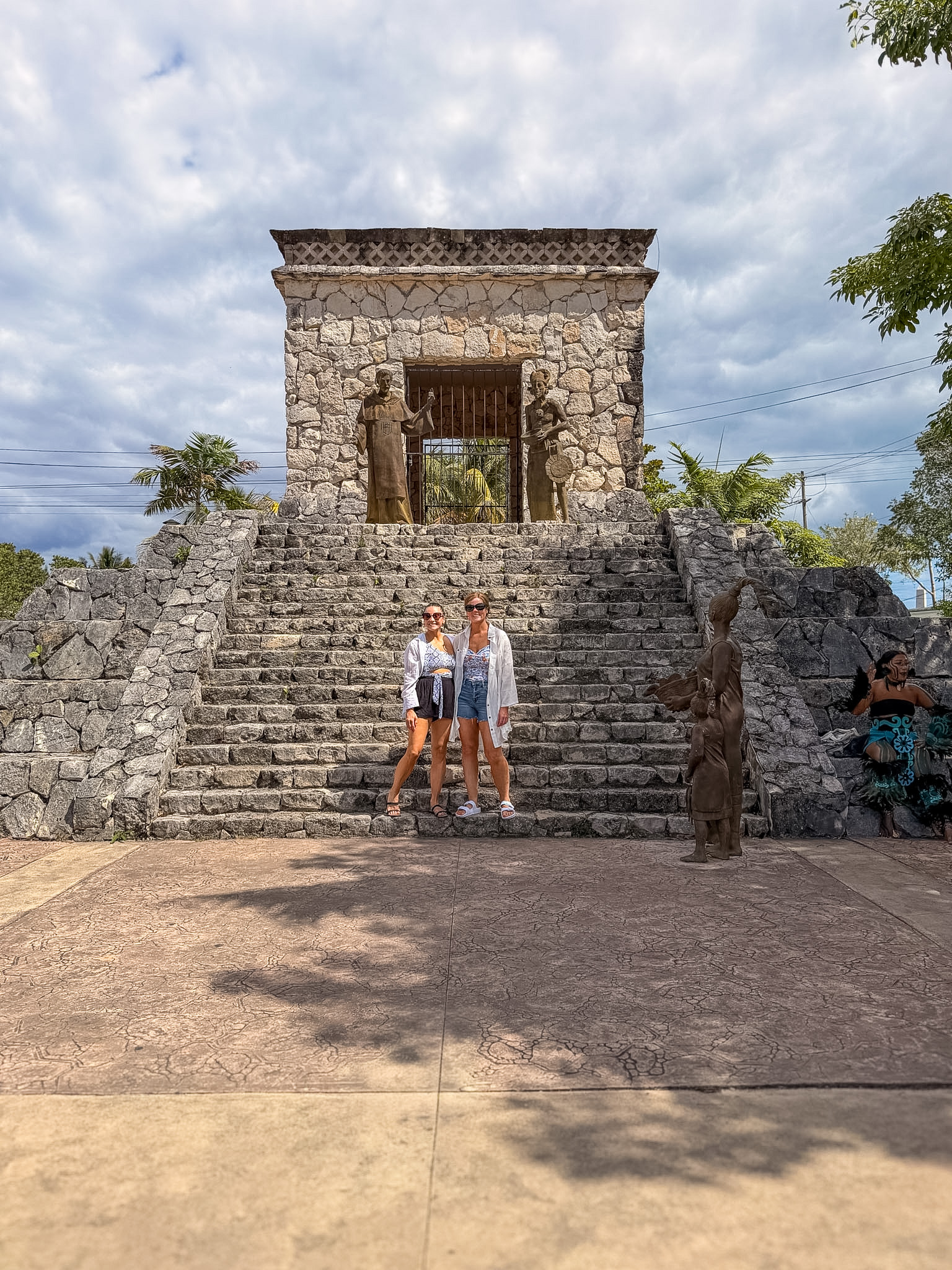 things to do near the Cozumel cruise port Mayan style structure