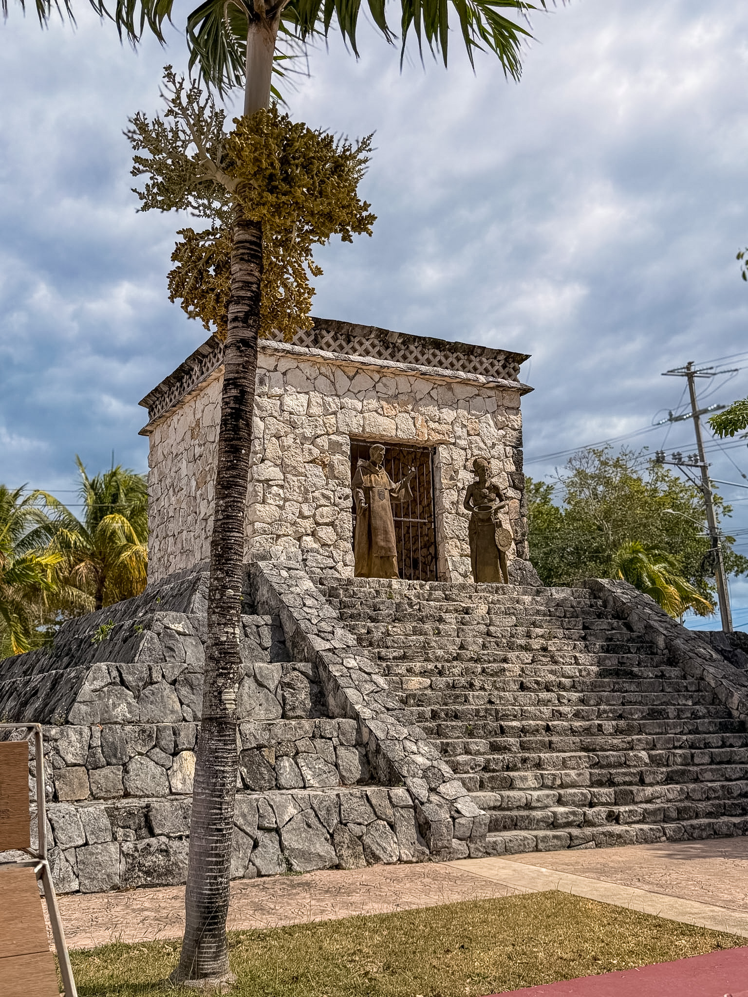 Cozumel cruise port itinerary Santa Cruz Church exterior