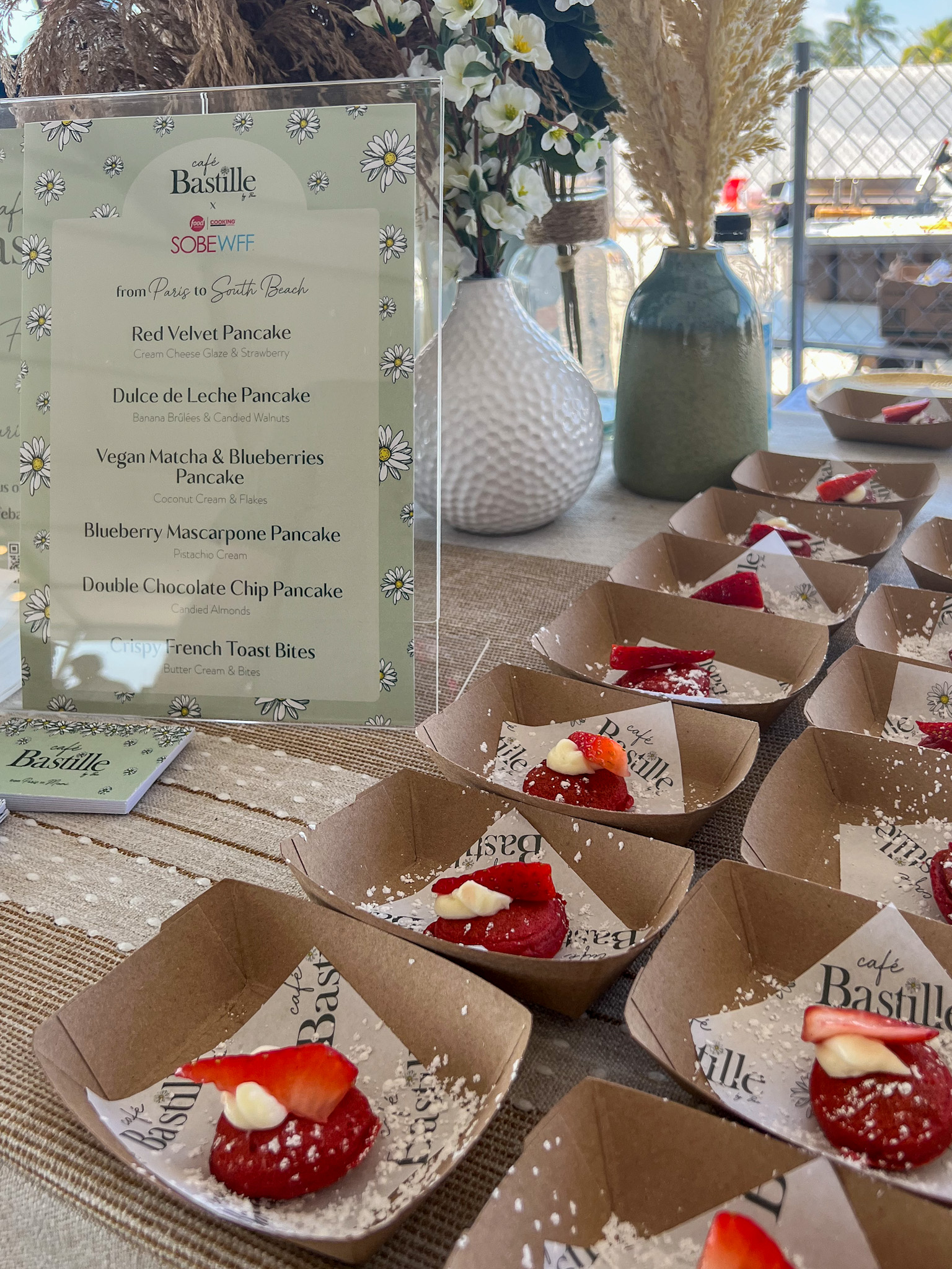 South Beach Wine & Food Festival brunch event food spread