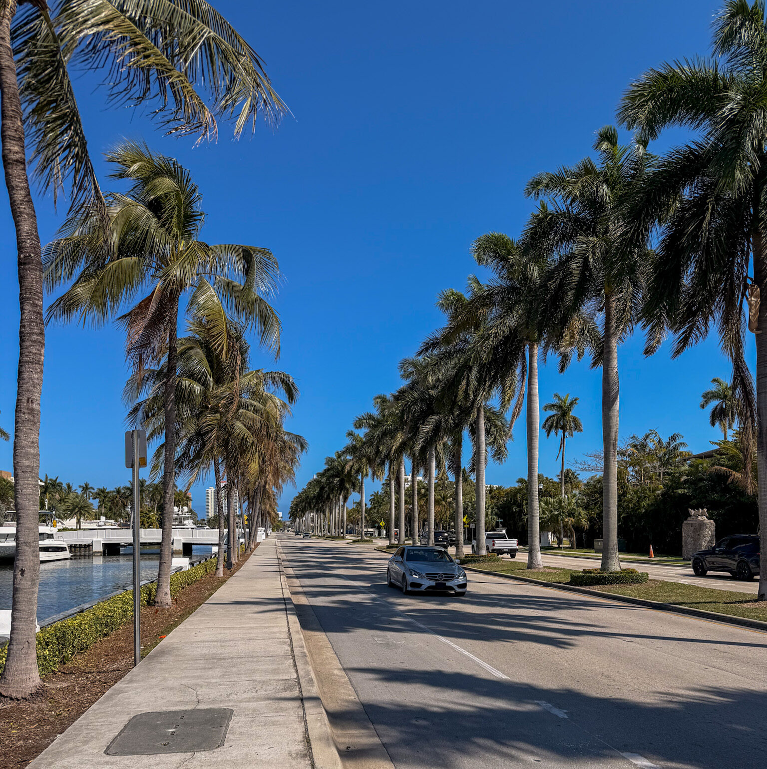 Canal views near Las Olas Boulevard waterfront homes