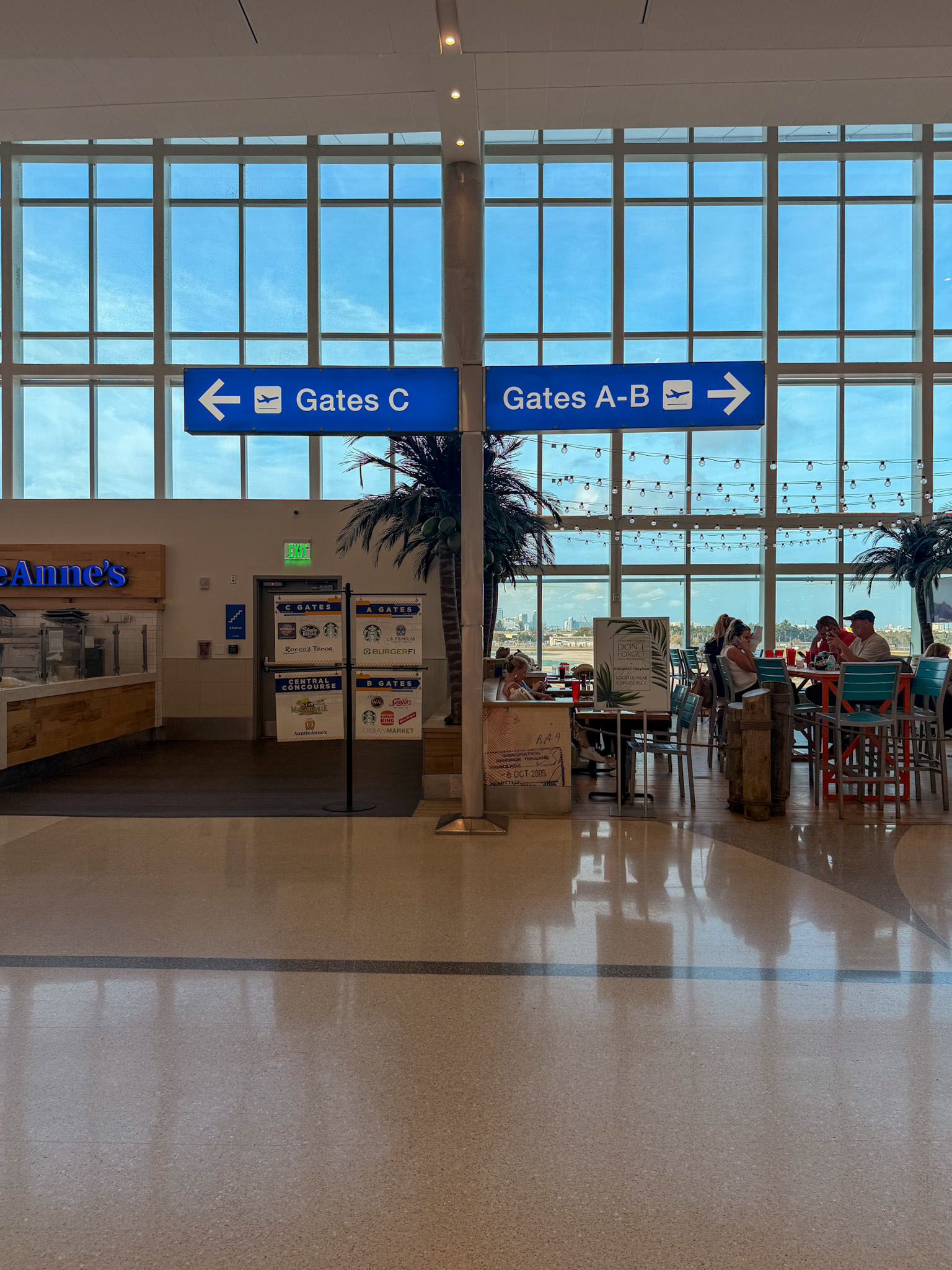 Fort Lauderdale Airport guide terminal overview at FLL