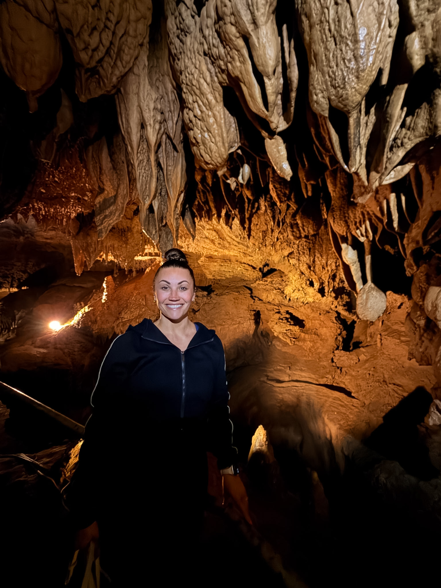 Tuckaleechee Caverns Townsend TN walking path inside cave