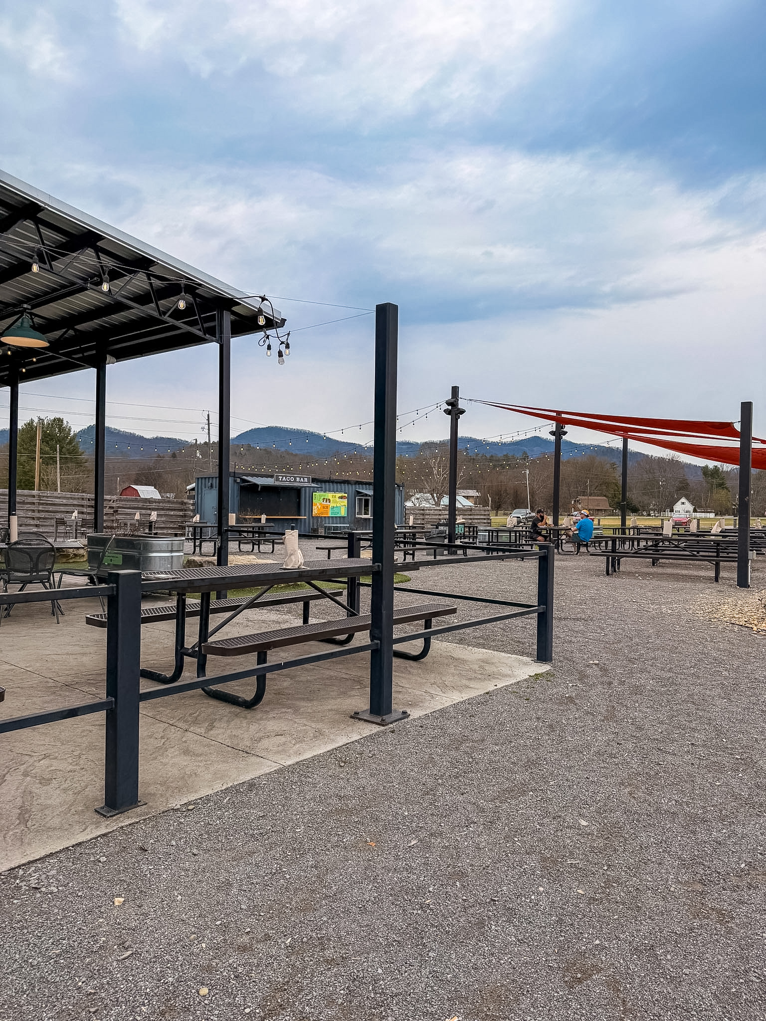 Peaceful Side Social Townsend review outdoor seating