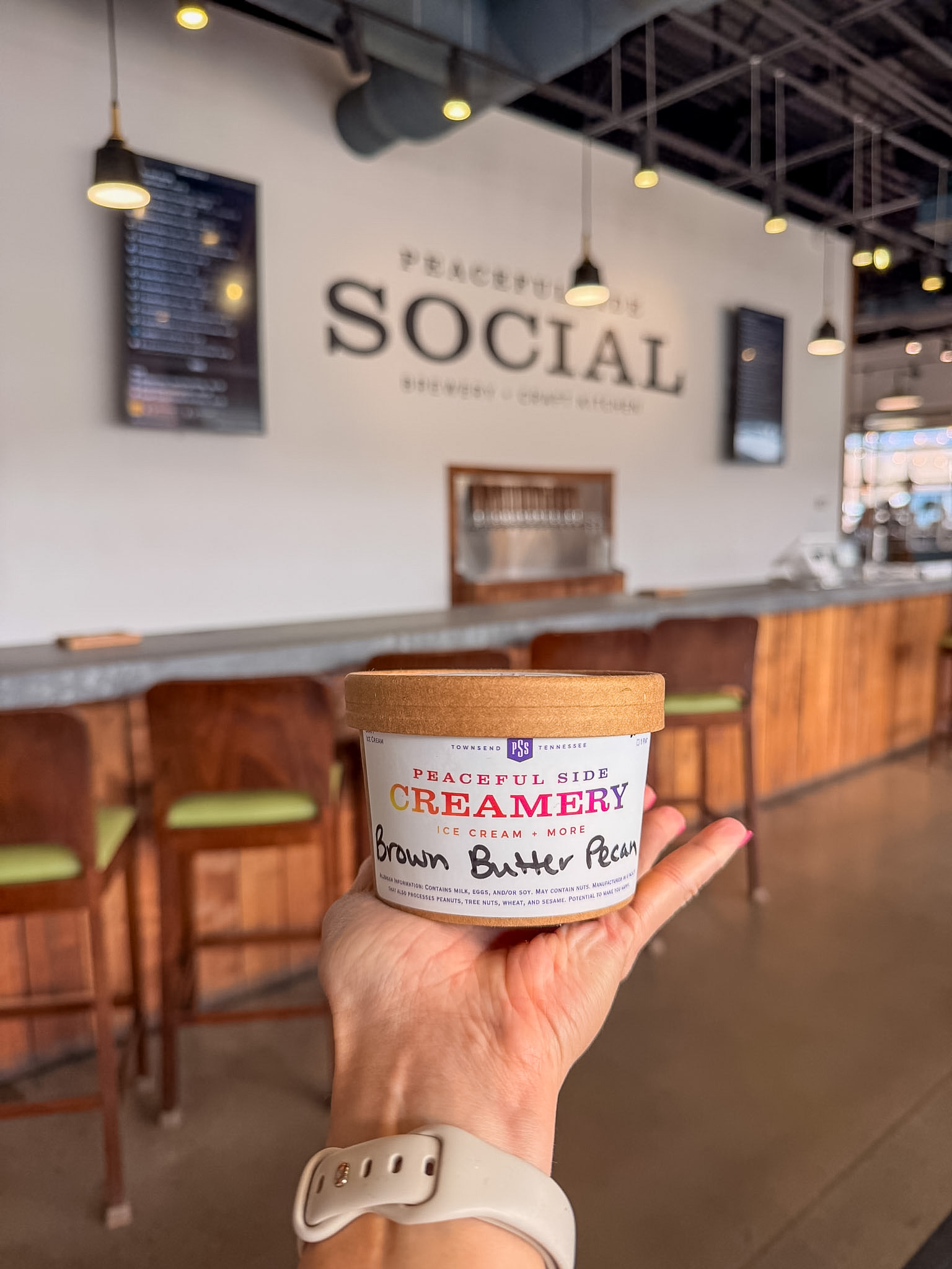 Peaceful Side Social Townsend review creamery ice cream