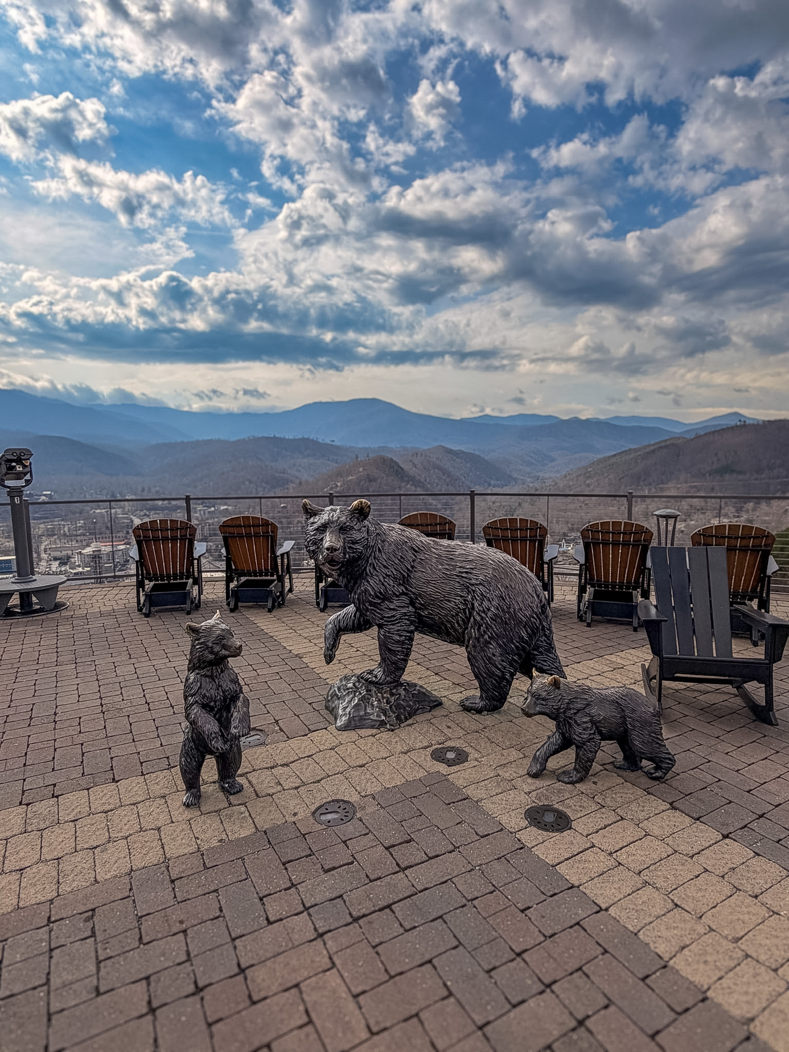 Gatlinburg SkyPark SkyBridge view Smoky Mountains