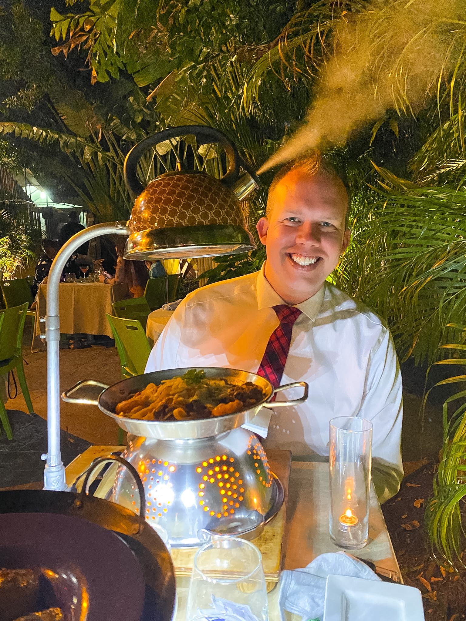 Barton G Miami Beach review seafood bubble bath presentation