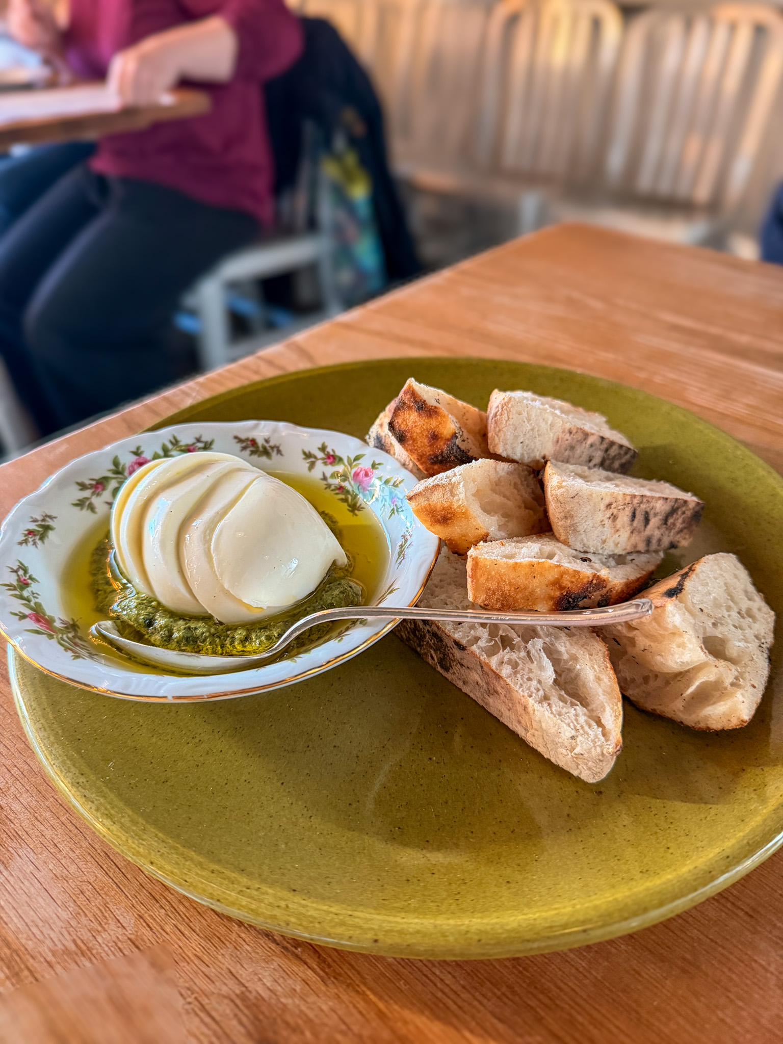 A Dopo Knoxville interior modern Italian dining space