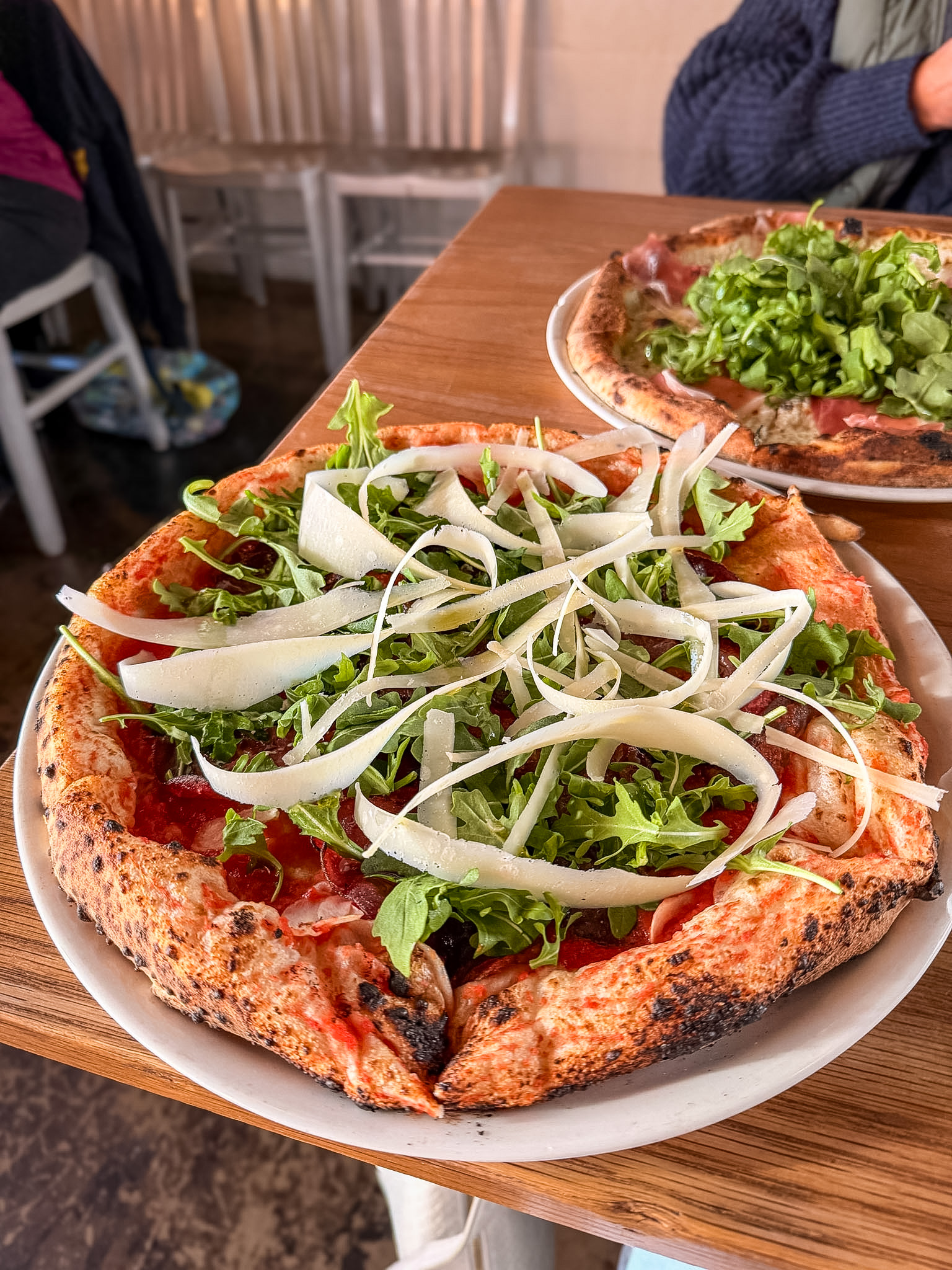 A Dopo Knoxville Pizzicleta pizza prosciutto arugula lemon